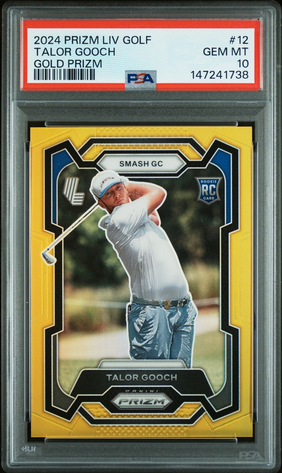 2024 Panini Prizm Liv Golf #12 Talor Gooch Gold Prizm PSA 10 #/10