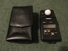 Minolta Auto Meter III F Light Exposure Meter w/Case