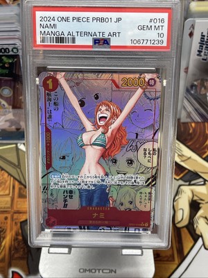 2024 ONE PIECE CARD NAMI OP01-016 MANGA ALTERNATE ART JAPANESE