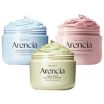 Arencia Fresh Green Rice Mochi Cleanser 120g Gesichts-Tonmaske Tiefenreinigung