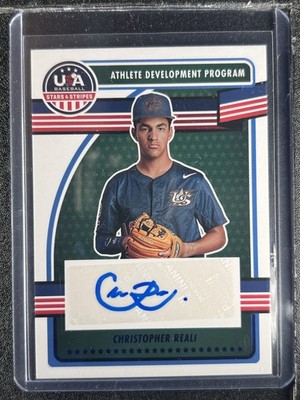 Reali, Christopher - 2023 USA Baseball Stars & Stripes - Autograph - INV6