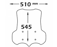 Cupolino Isotta Alta Prot comp 545x510x4 Moto Guzzi V 85 Tt 850 2019 2023 0-T