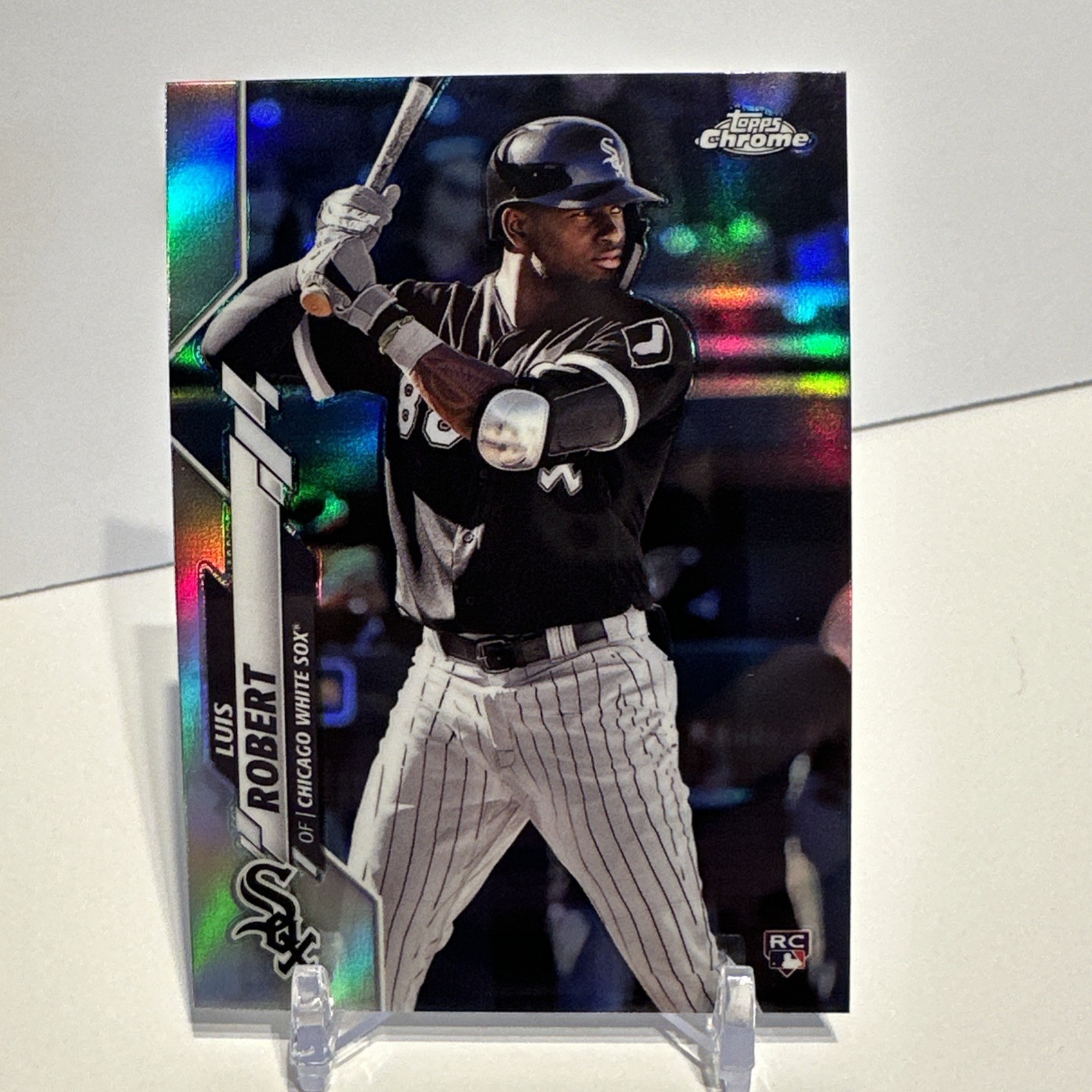 2020 Topps Chrome Luis Robert RC Refractor White Sox 60 Rookie Mets