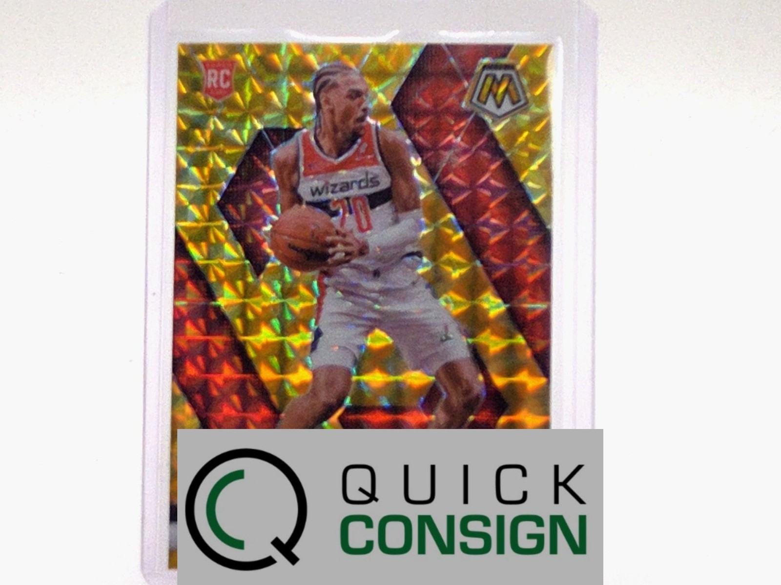 ALEXANDRE SARR 2024-25 MOSAIC YELLOW REACTIVE ROOKIE RC 216 WIZARDS NBA Q0014