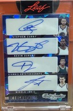 OCTOGRAPHICS LEAF 8 NBA AUTOS Curry Durant Giannis Jokic Magic Dr J Worthy Domin