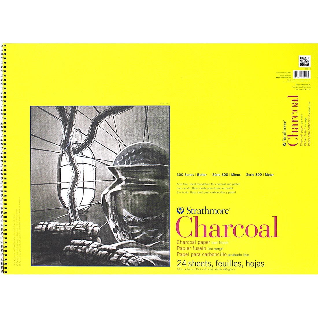 Strathmore 300 Series Charcoal Pad 18x24"
