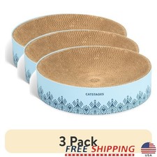 Scratch Snuggle Cat Scratcher Eco-Friendly Cardboard Bowl Claw Care Resting Spot