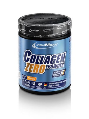 IronMaxx Collagen Powder Zero, 250 g Dose, Green Tea Lemon