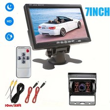 Car IR Backup Reversing Rear View Camera  7" Color Monitor for Truck Tractor
