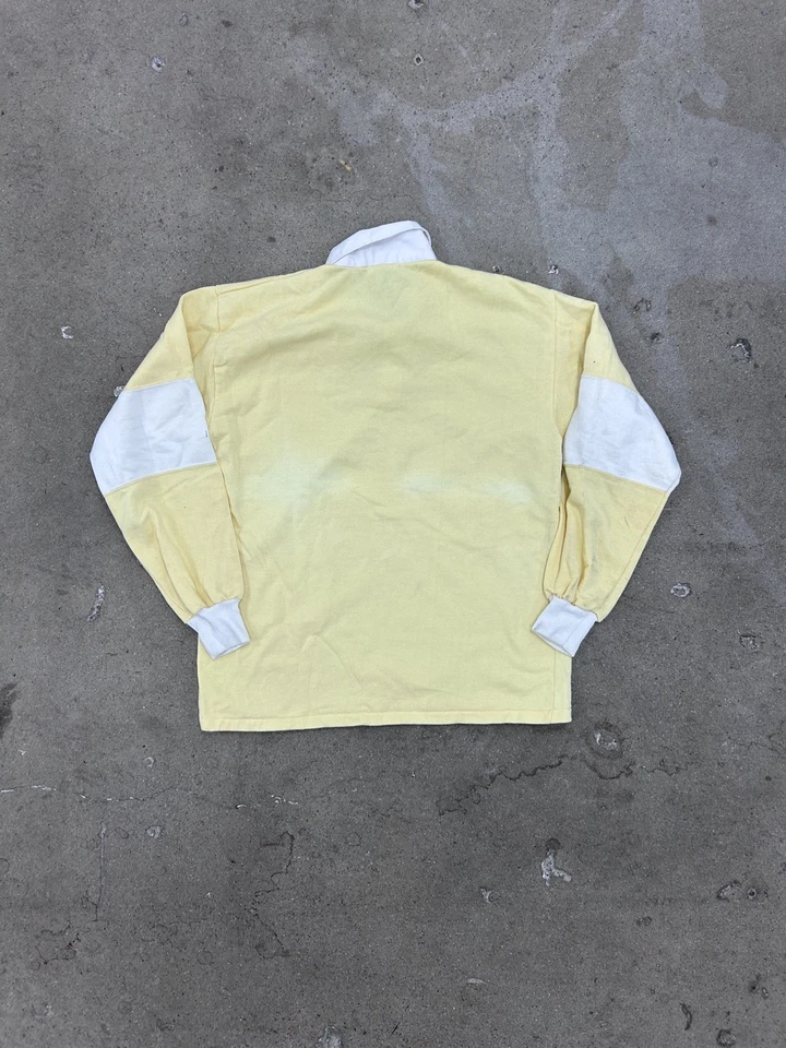 Camisa Rugby Coca Cola Vintage Años 80 Amarilla Mediana Foto 2 de 4