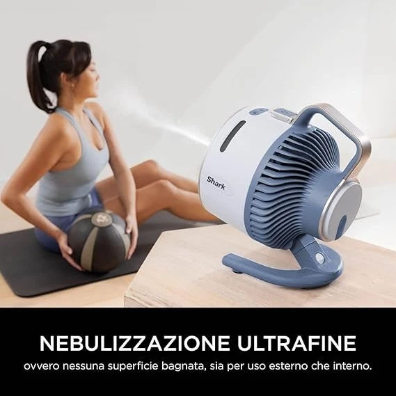 Shark FlexBreeze HydroGo, ventilatore portatile senza fili con nebulizzatore - Immagine 3 di 4