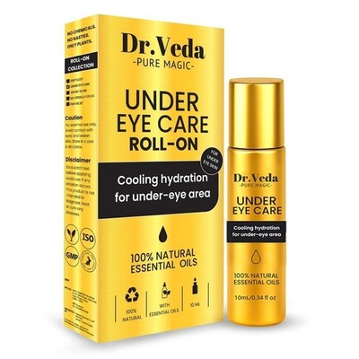 Dr. Veda Under Eye Roll-On Creme für Augenringe, Schwellungen & feine...