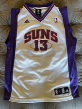 adidas Phoenix Suns Steve Nash #13 NBA Jersey White Purple Size youth large
