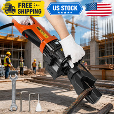 900W Electric Hydraulic Rebar Bender, 5/8 in 5 16 mm Rebar Bender Tool Hand