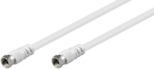 3x SAT Anschlusskabel weiß 2,50 m; AKF 0250 2.5m PL