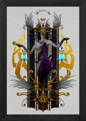 Hekate Griechische Göttin Gerahmtes Wandbild Poster Leinwanddruck Bild