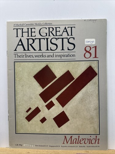 The Great Artists No.81 Malevich Magazine In Good Condition