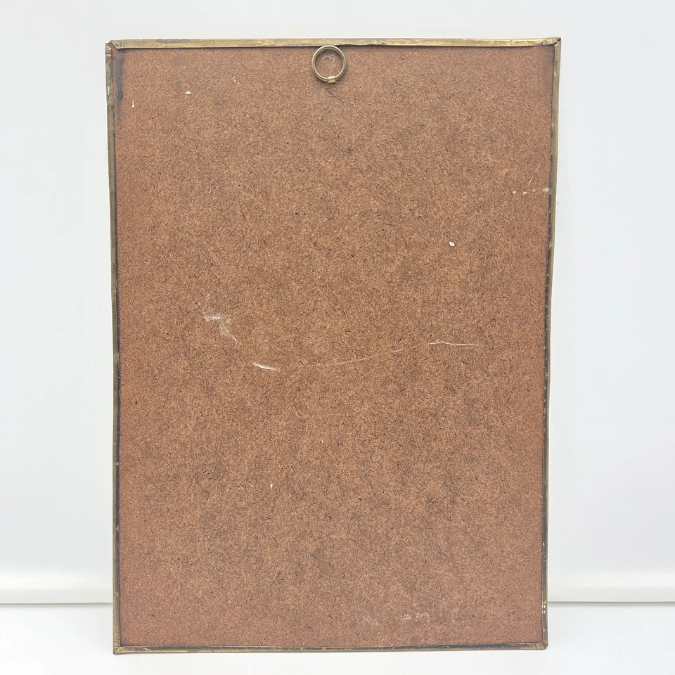 Vintage Embossed Lord’s Prayer Gold Metal Wall Plaque – 11" x 8" Made in England - Image 2 of 4