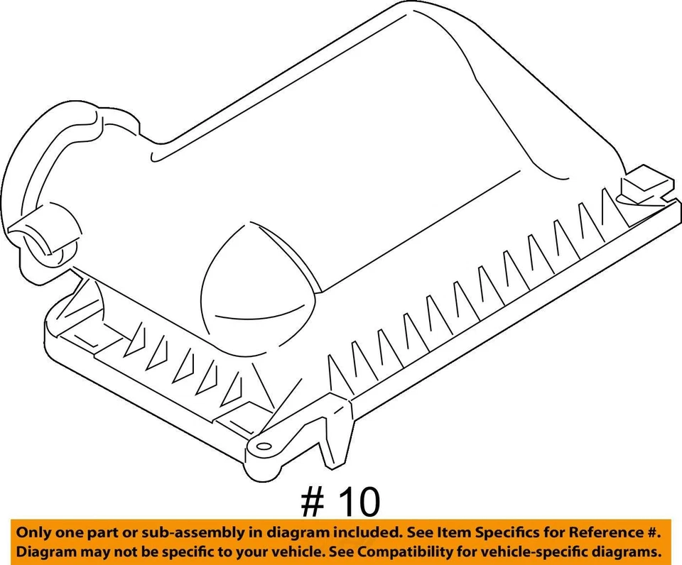 Б/у воздухоочиститель в сборе подходит: 2016 Ford Taurus 3,5 л с турбонаддувом класса A - Изображение 4 из 4