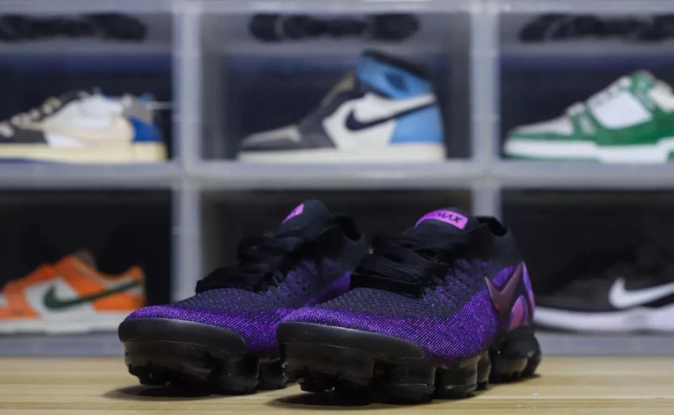Nike Air VaporMax Flyknit 2 Men's "purple" air cushion shoes free shipping - Image 2 of 4