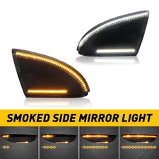 Smoked LED Side Mirror Turn Signal Lights For Dodge Ram 1500 2500 3500 Classic