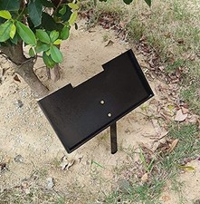 JFHEDY Grave Marker Stand for 12"x 6" Stones, Memorial Stones 12  x 6  , Black