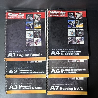 Motor Age Self-Study Guide A1-A4, A6-A7/ Lot Of 6