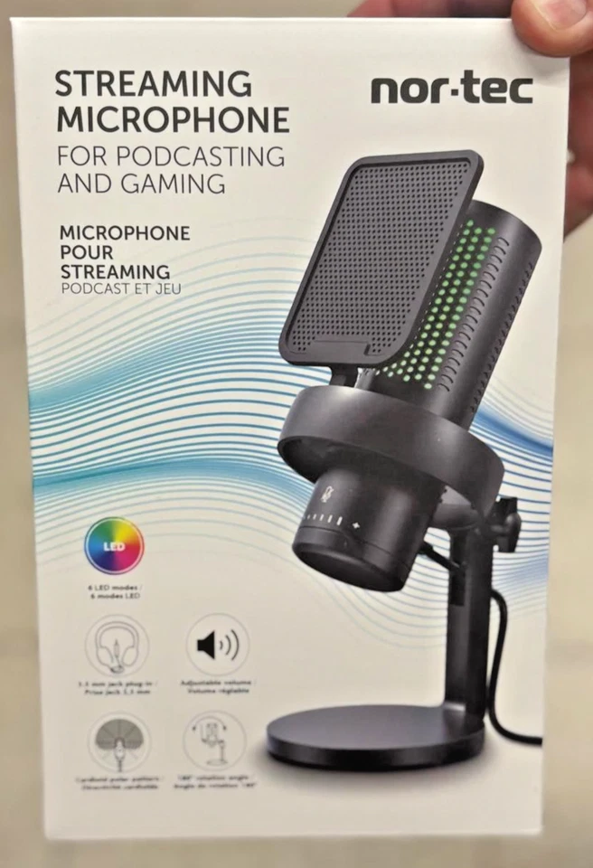 Micro Streaming Nor-Tec USB Gaming Podcast Neuf Haute Qualité PC Studio gaming - Photo 1/1