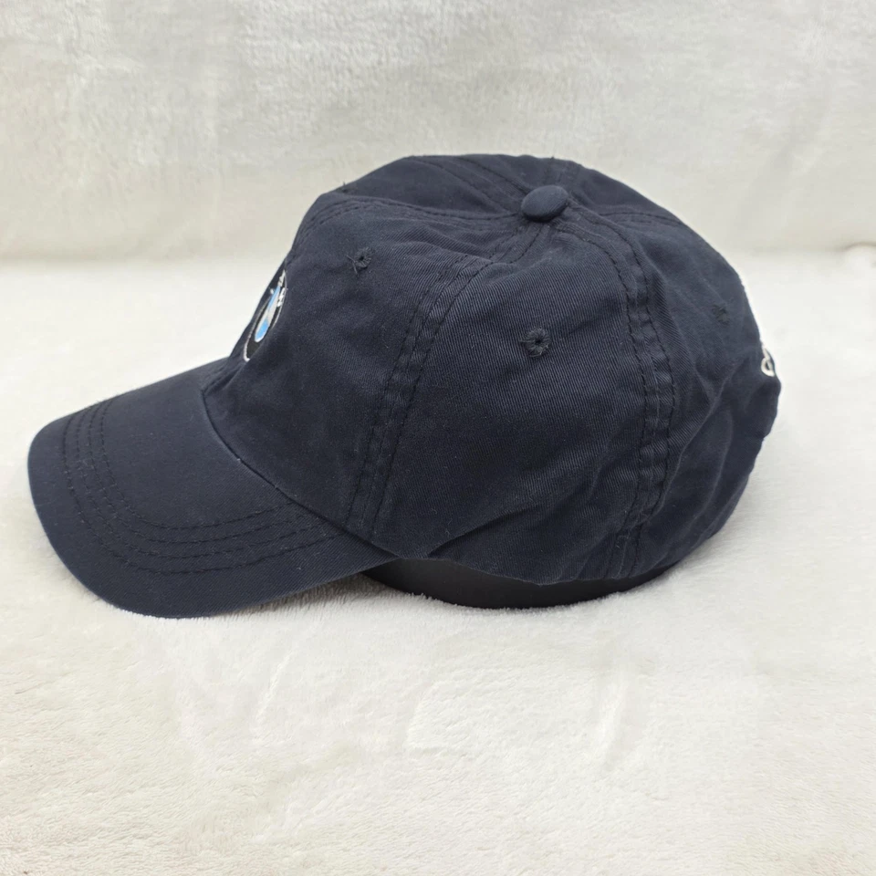 Gorra BMW Gorra Correa Trasera Para Hombre Azul Marino Logo Desteñido Ajustable Golf Conducción Promo Foto 2 de 4