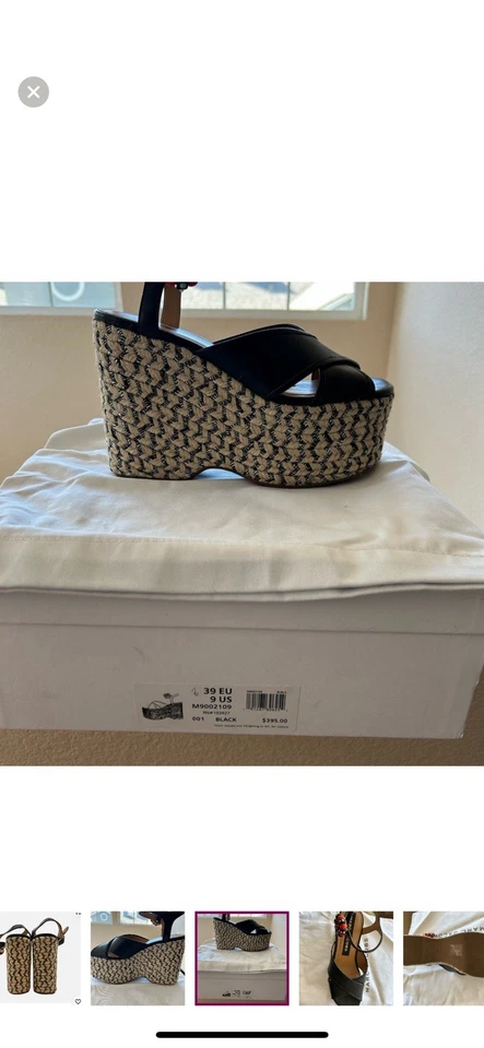 SANDALIA PLATAFORMA ALPARGATA MARC JACOBS ROWAN TALLA 11, VENTA AL POR MENOR $395 Foto 4 de 4