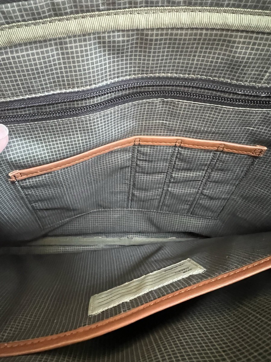 JACK SPADE Tan Solid Leather Briefcase Bag | eBay