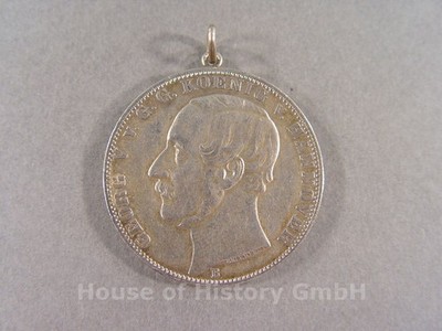 145345: Königreich Hannover Münze 1 Thaler / 1 Vereinstaler, Georg V. König 1866