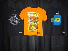 3 WWE black orange t-shirt bundle wrestling wwe. Size Small boys