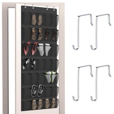 Aisoso Over the Door Shoe Organizer with 35 Large Breathable Mesh Pockets and...