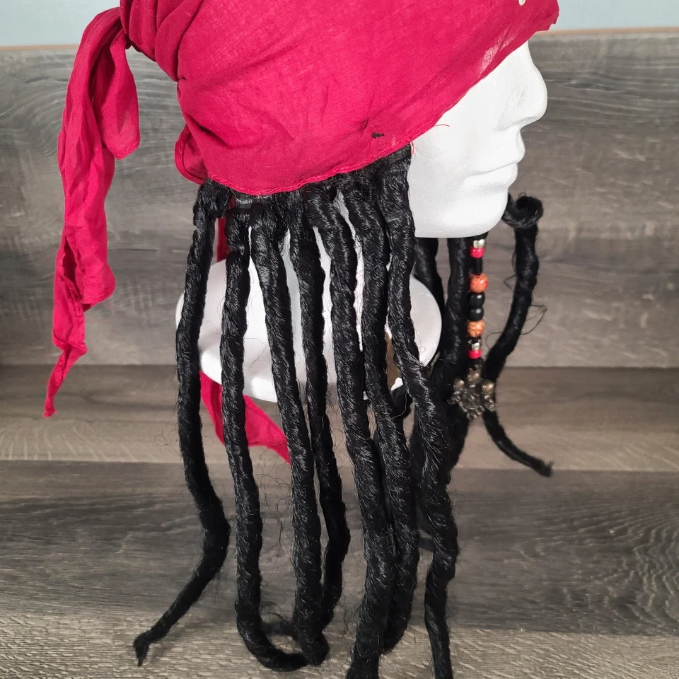 Bandana Capitán Pirata con Rastas Halloween Disfraz Accesorios Adulto Talla Única Foto 3 de 4
