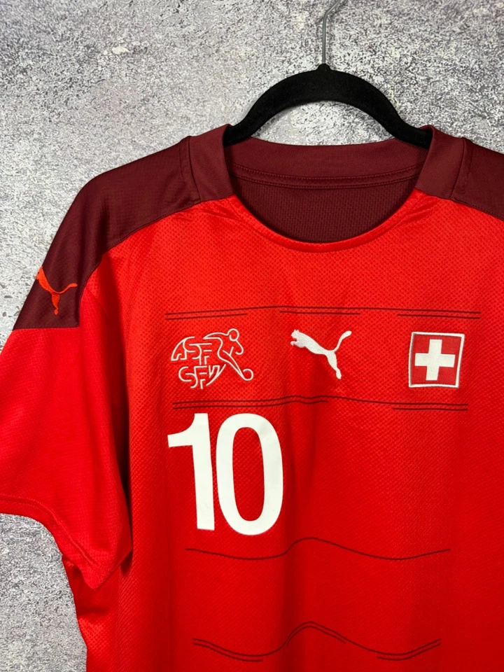 XHAKA Switzerland 2020 Puma National Soccer Jersey XL Size - Image 4 of 4