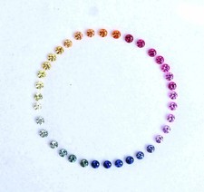 3.00 mm Natural Rainbow Sapphire Round Shape 36 pcs Stunning Loose Gemstone