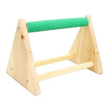 Portable Lightweight Wooden Parrot Perch Stand for Macaws