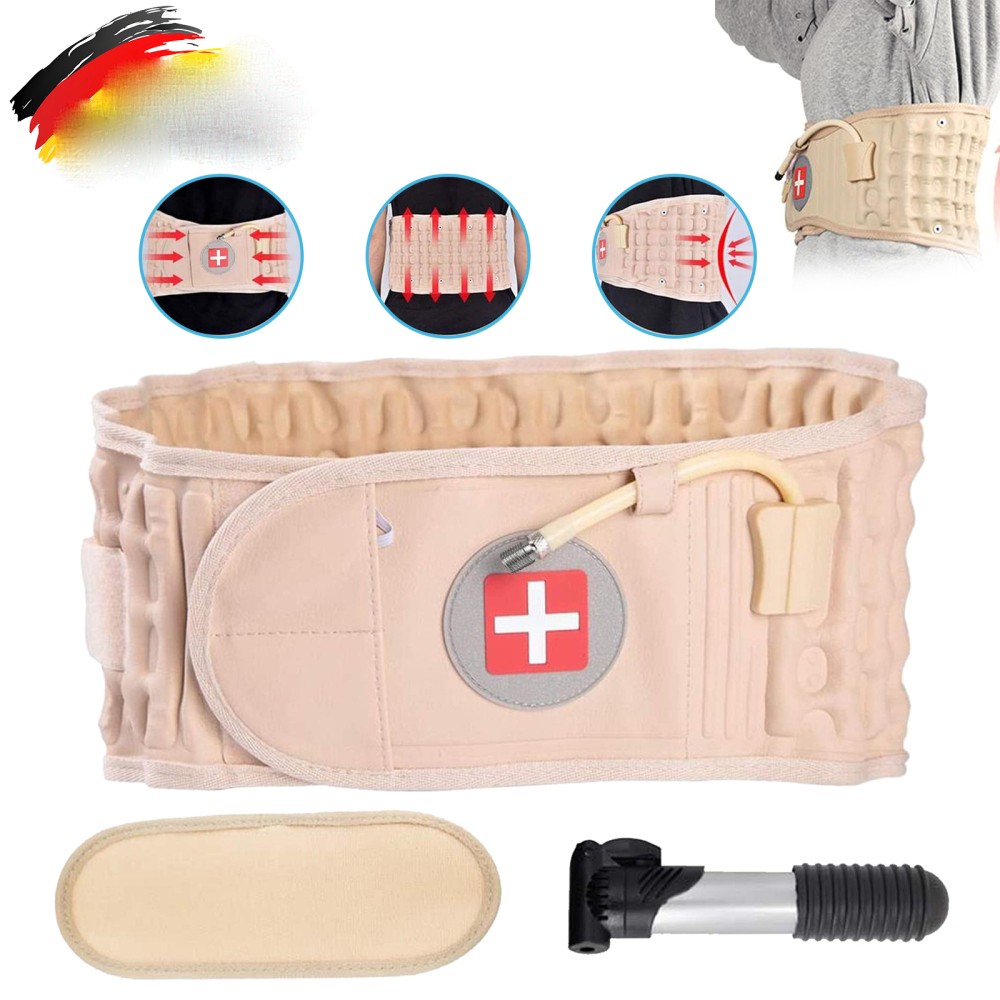 Rückenbandage Dekompressions Rücken gürtel Lumbara Aufblasbar Lendenwirbelsäule