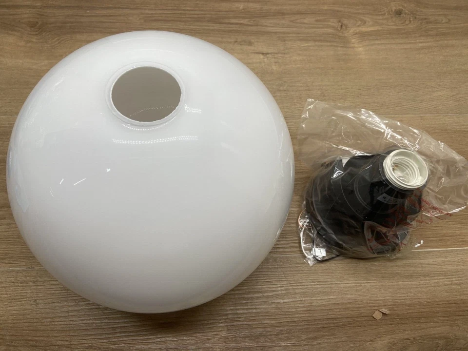 Elegant Lighting LD2211BK Baxter Single Light 10" Ceiling Fixture Black/Frost - Image 2 of 3