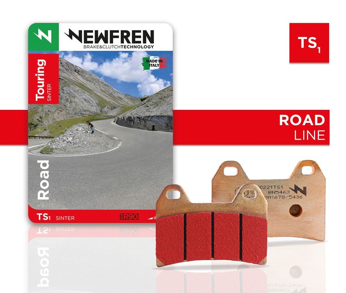 タケ Newfren Rear Brake Pads Triumph Bonny 790 carb Up to Eng No 282963