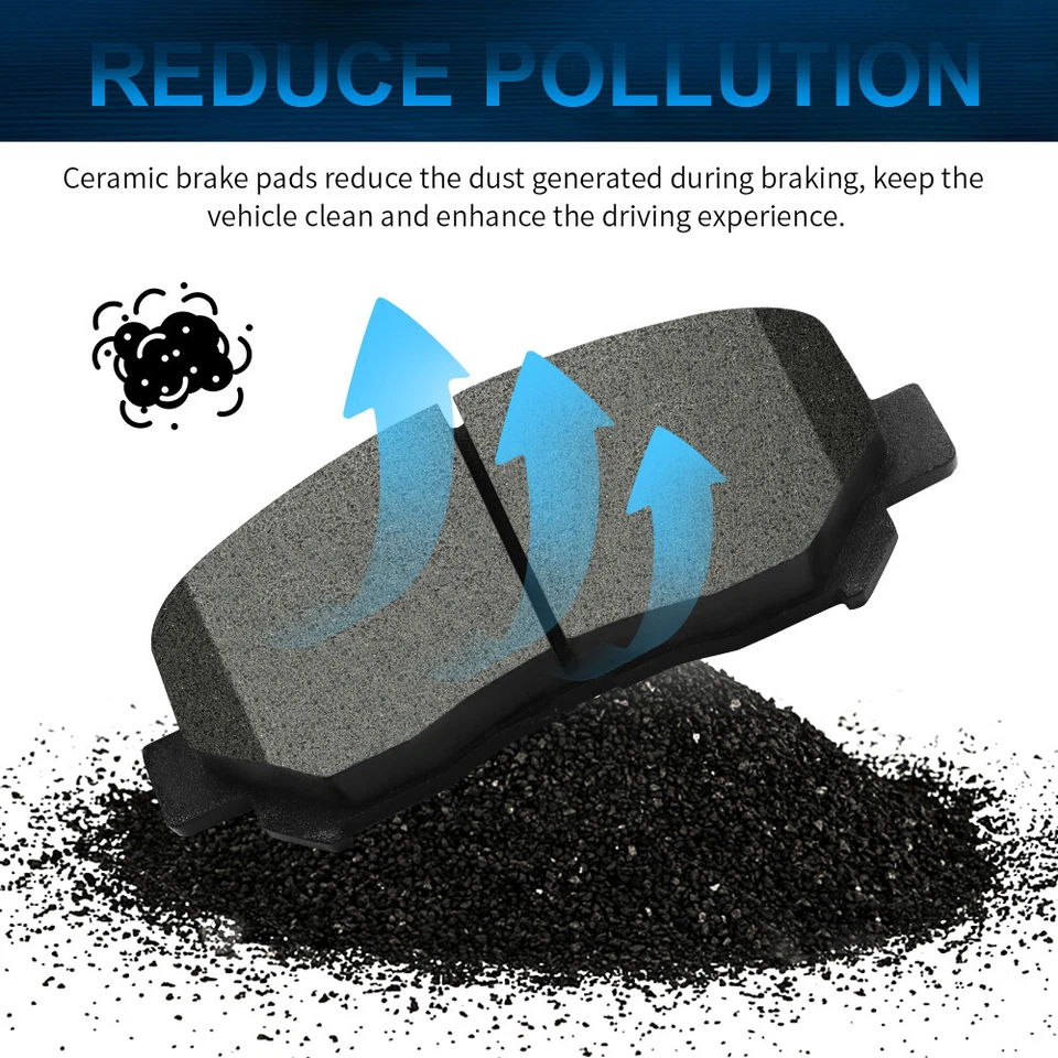 Pastillas de freno delanteras traseras cerámicas para Kia Soul 2014 2015 2016 2017 2018 2019 Foto 4 de 4
