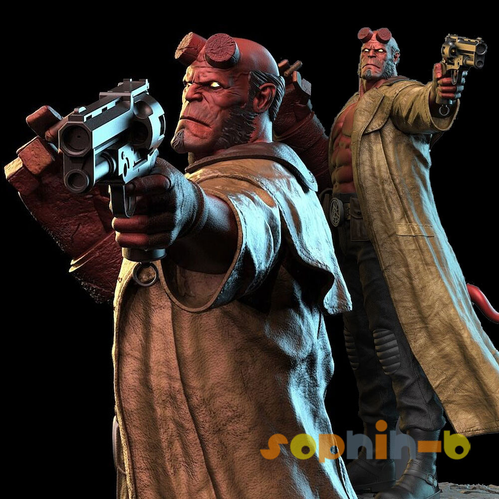 Hellboy Hell Boy Resin 1: 6 Scale Model Kit Unpainted 3d Print GK