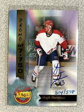 1994 Signature Rookies Hugh Hamilton Promo Hockey Auto Rookie Card /578 #16
