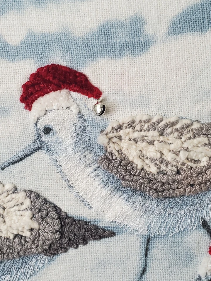 Tommy Bahama Decoración Navidad 3 Almohada Gaviota con Sombreros de Papá Noel Foto 3 de 4