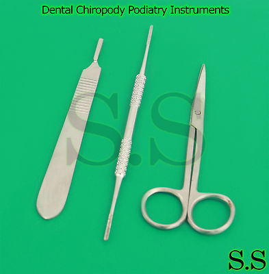 Dental Chiropody Podiatry Instruments, Nail File, Iris Scissor STR BTS-233