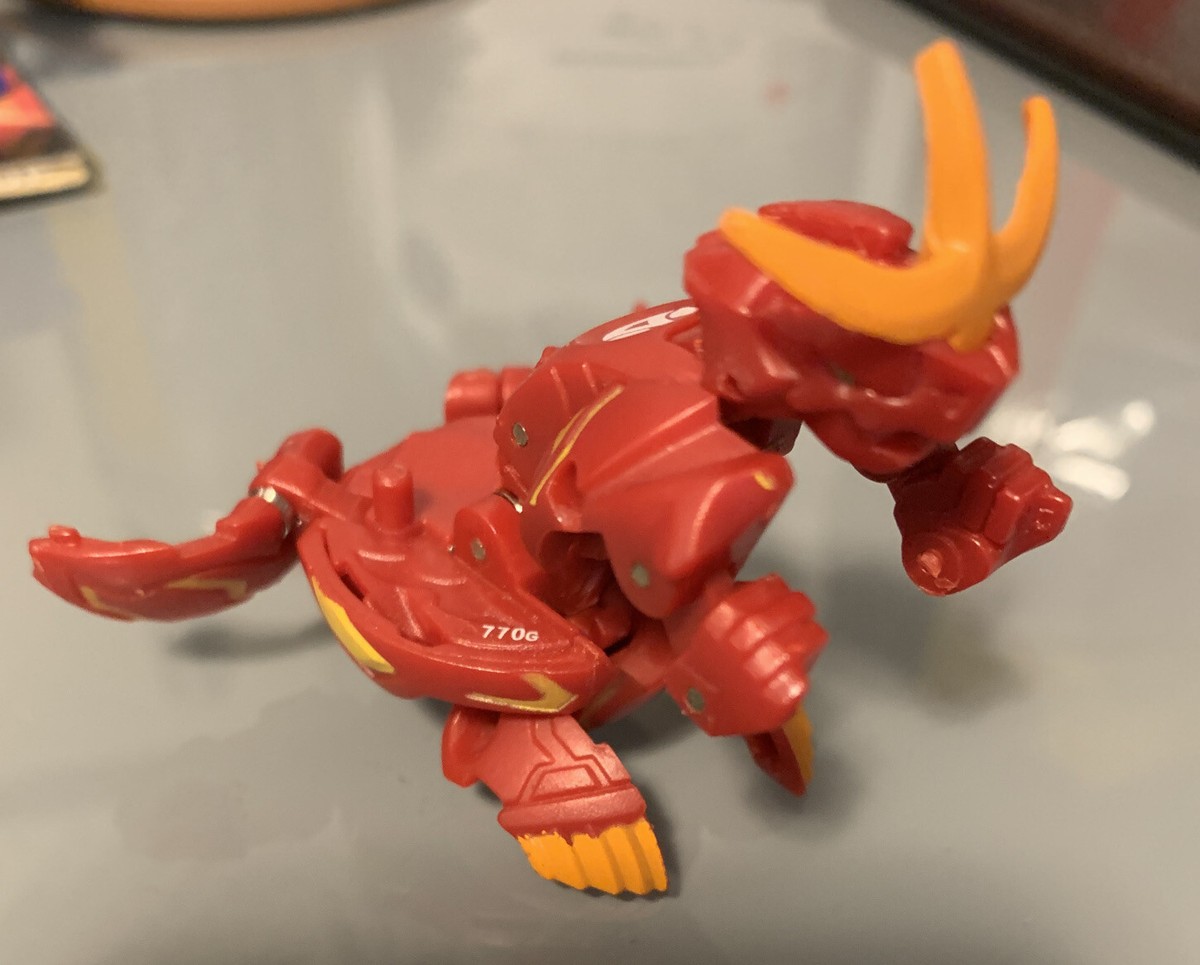 Bakugan Blitz Dragonoid Pyrus Rouge - Série Gundalian Invaders - Figurine De Collection Battle Brawlers