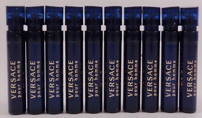Versace Pour Homme Dylan Blue Eau de Toilette Spray Lot of 10 Vials NEW