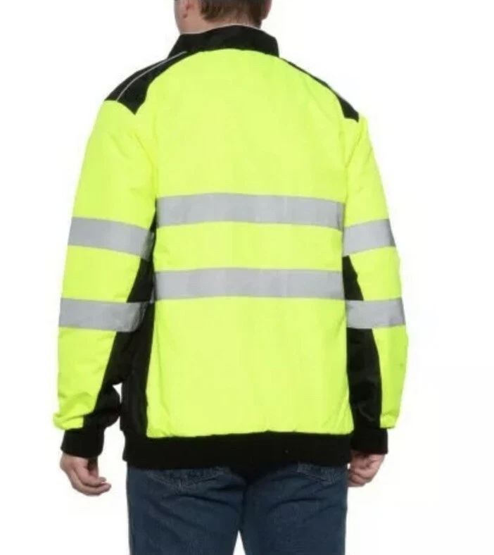 AW Direct Class 3 High Visibility Work Jacket Fleece Insulated 2XL NWT - Image 2 of 4