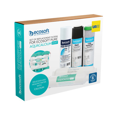 ECOSOFT P'URE AquaCalcium 6 months  SET OF REPLACEMENT FILTERS